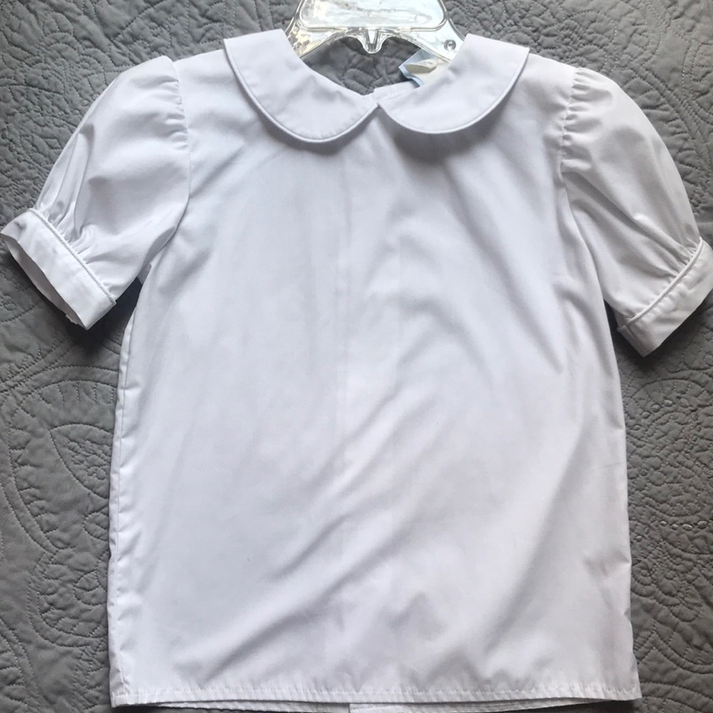 Rags Land white Peter Pan top size 7